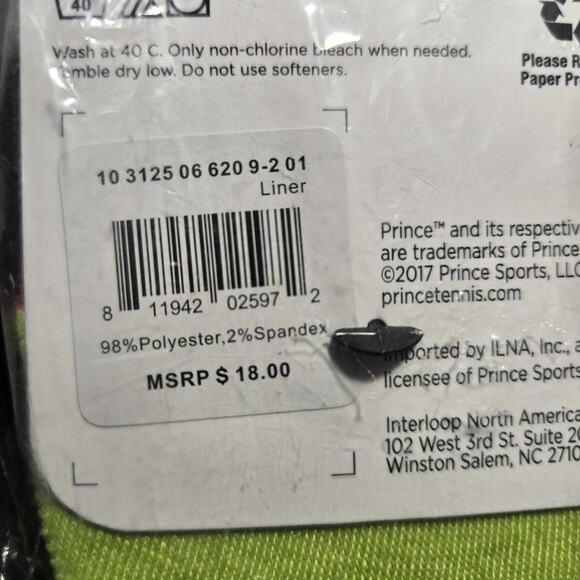 Prince Off Court No Show Liner Girls Size 9-2 Pink/Green 3 Packs of 3 Pair - Picture 8 of 8